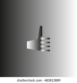 the hand, finger, icon