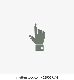 the hand, finger, icon
