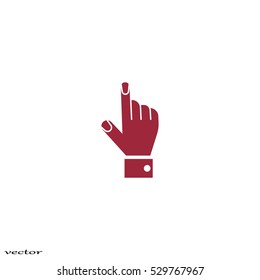 the hand, finger, icon