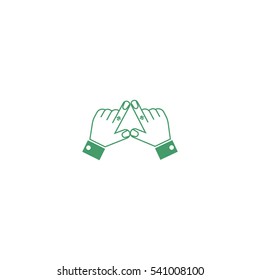 the hand, finger, icon
