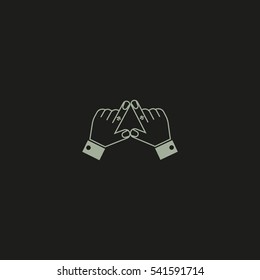 the hand, finger, icon