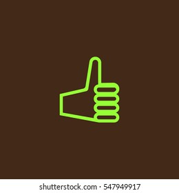the hand, finger, icon