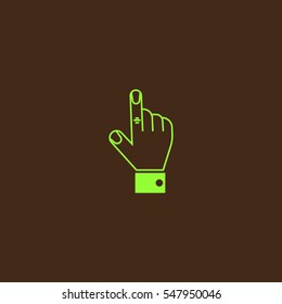 the hand, finger, icon