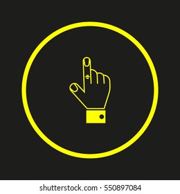 the hand, finger, icon