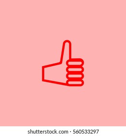 the hand, finger, icon