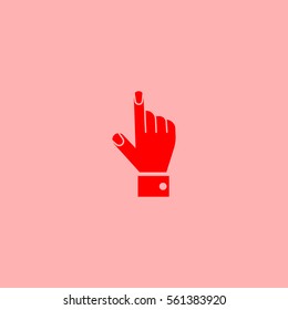 the hand, finger, icon