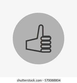 the hand, finger, icon