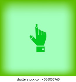 the hand, finger, icon