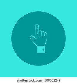 the hand, finger, icon