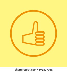 the hand, finger, icon