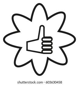 the hand, finger, icon