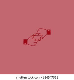 the hand, finger, icon