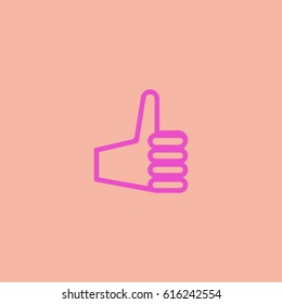 the hand, finger icon
