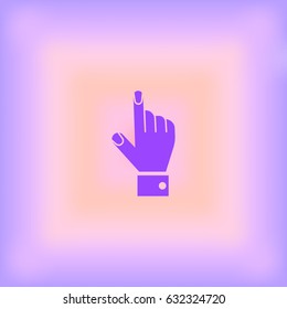 the hand, finger, icon