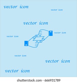 the hand, finger, icon