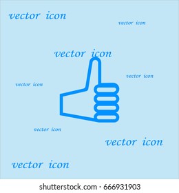 the hand, finger, icon