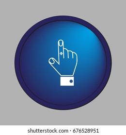 the hand, finger, icon