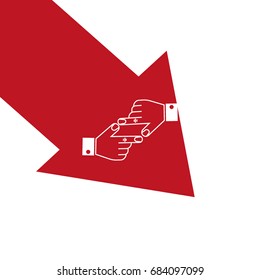 the hand, finger, icon
