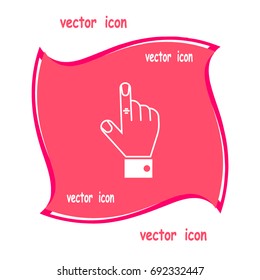 the hand, finger, icon