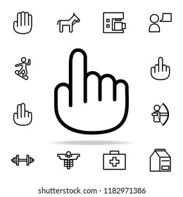 hand with finger index finger icon. web icons universal set for web and mobile