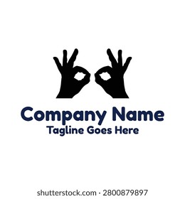 Hand Finger OK Gesture Approval Sign For Creative Studio Optical Eyewear Entertainment