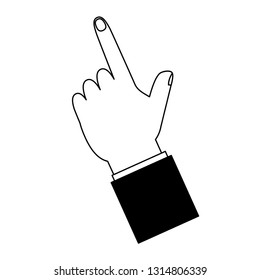 hand finger pointing up
