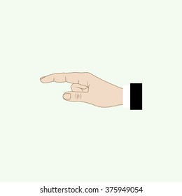 Hand finger, pressing , pointing hand, icon