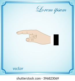 Hand finger, pressing , pointing hand, icon