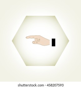 Hand finger, pressing , pointing hand, icon