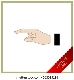 Hand finger, pressing , pointing hand, icon