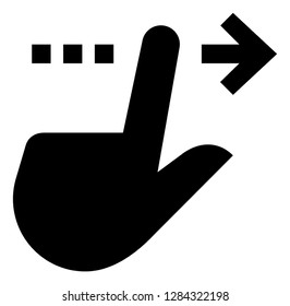 Hand Finger Select Move Vector Icon