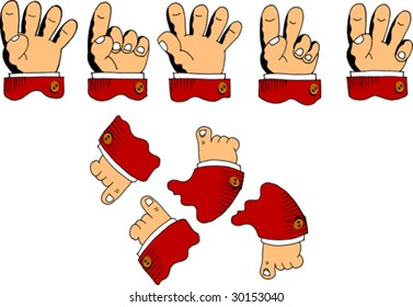 Hand (finger) specifying a movement direction