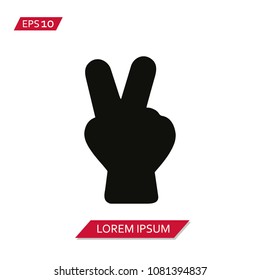 Hand finger vector icon