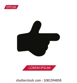 Hand finger vector icon