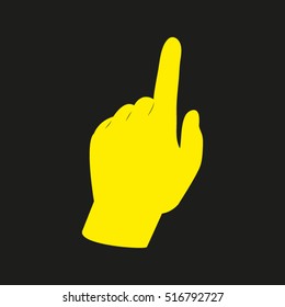 hand, finger, vector icon, eps10
