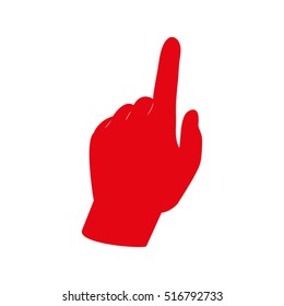 hand, finger, vector icon, eps10