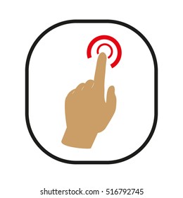 hand, finger, vector icon, eps10
