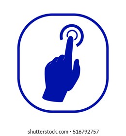 hand, finger, vector icon, eps10