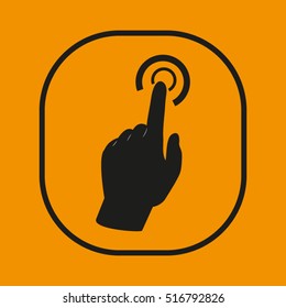 hand, finger, vector icon, eps10
