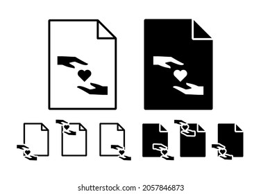 Hand, fingers, gesture, keep, love vector icon in file set illustration for ui and ux, website or mobile application