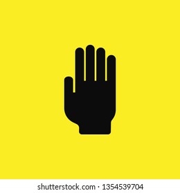 hand fingers icon vector