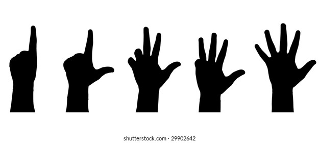 Hand Fingers Signs Stock Vector (Royalty Free) 29902642 | Shutterstock