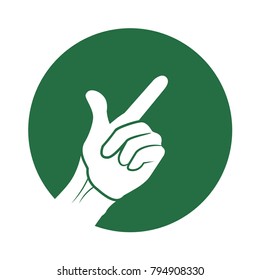 Hand with fingers snapping icon