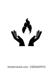 con icono de fuego, mejor icono plano del vector.