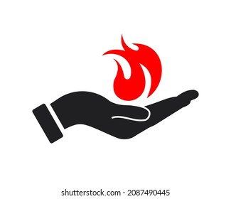 15,588 Hand fire logo design fire Images, Stock Photos & Vectors ...