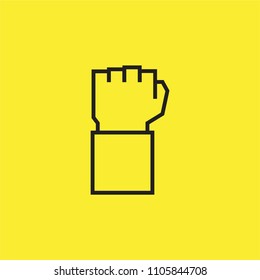 Hand fist action vector icon