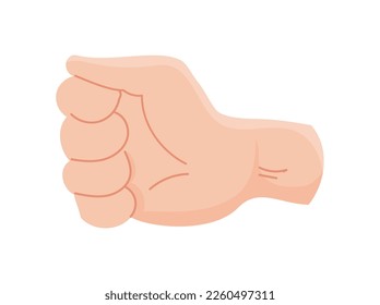 hand fist gesture icon isolated design