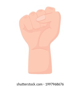 hand fist gesture power and strong