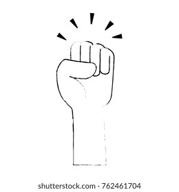 hand up fist icon