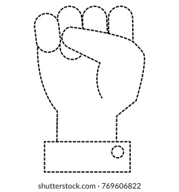 hand up fist icon